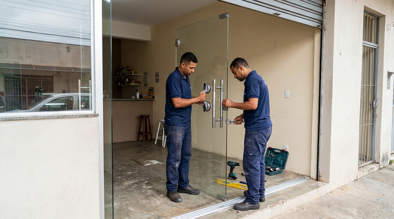 Portas em Vidro em Santa Maria‑RS