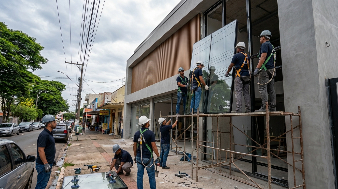 Fachada de Vidro em Santa Maria‑RS